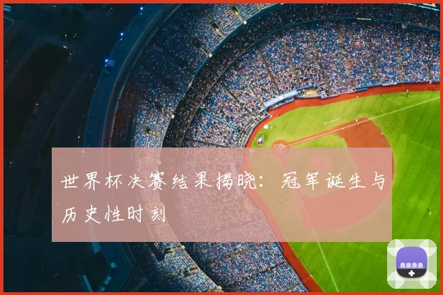 世界杯决赛结果揭晓:冠军诞生与历史性时刻