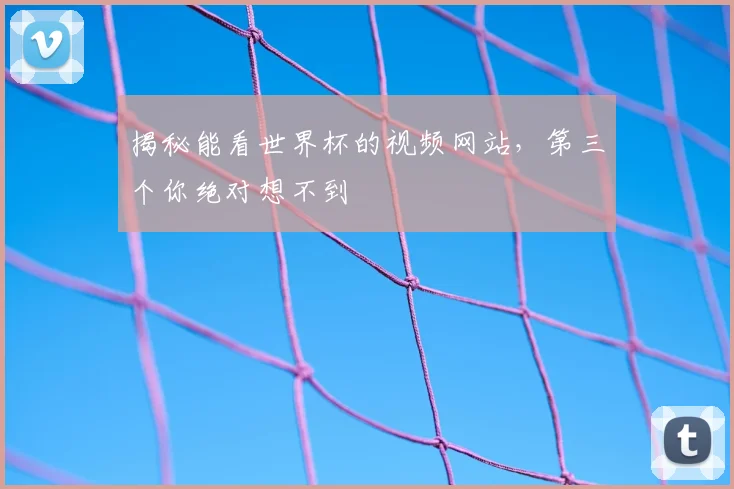 揭秘能看世界杯的视频网站,第三个你绝对想不到