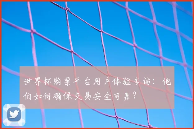 世界杯购票平台用户体验专访:他们如何确保交易安全可靠?